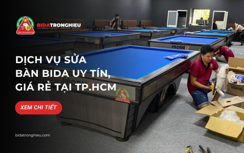 dịch vụ thay vải bàn bida tại bida trọng hiếu