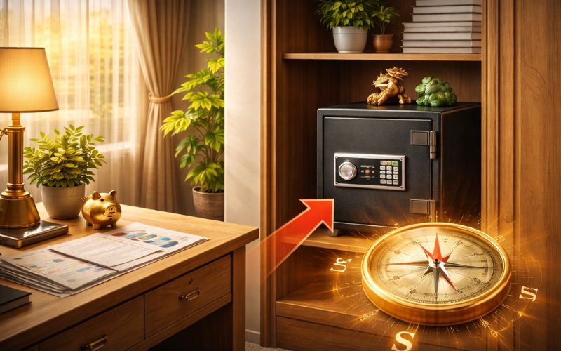 Vvị trí và hướng đặt két sắt chuẩn phong thủy