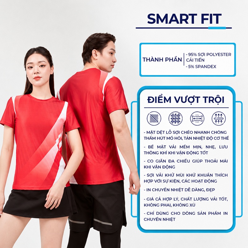 Thành phần vải Smart Fit